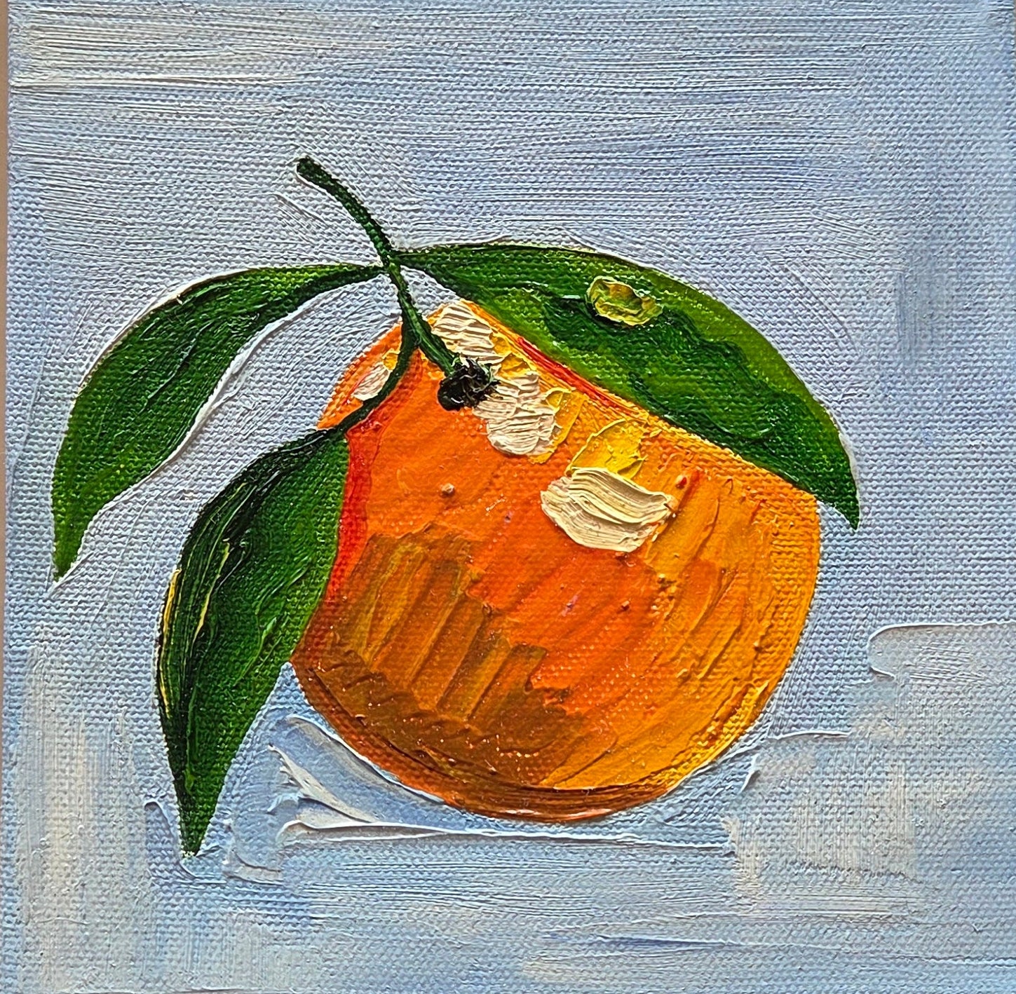 Orange 6x6 in – BrushStroke Alchemy