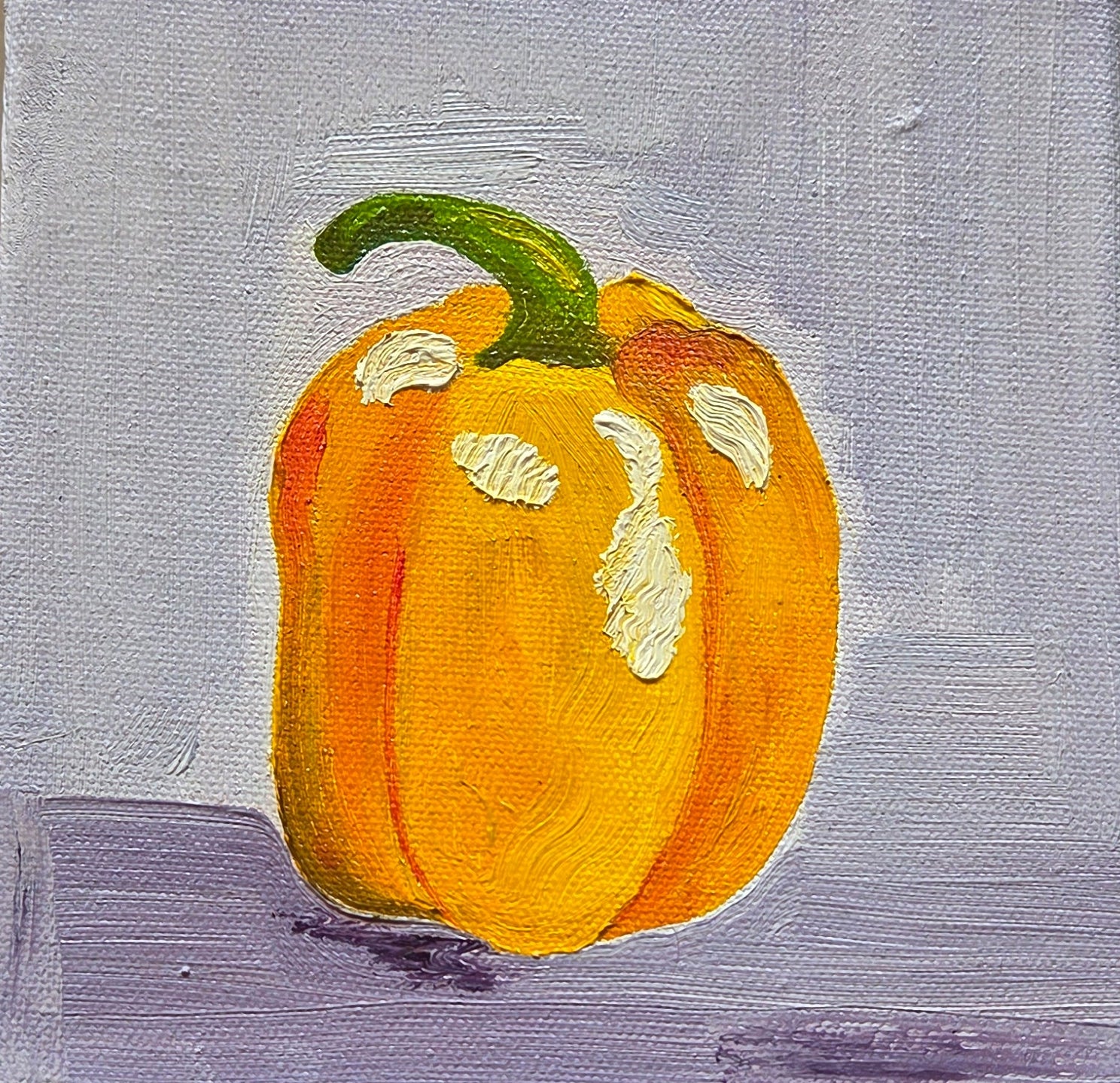Yellow bell pepper 6x6 in