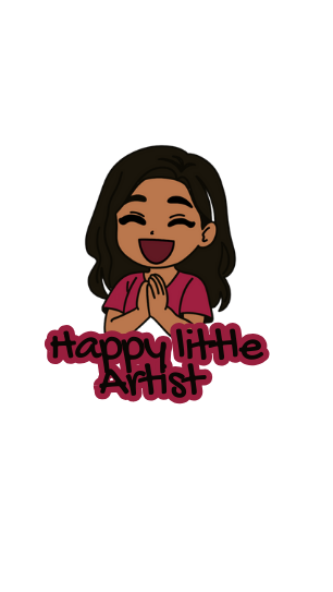 Happy Little Artist 2x2 in