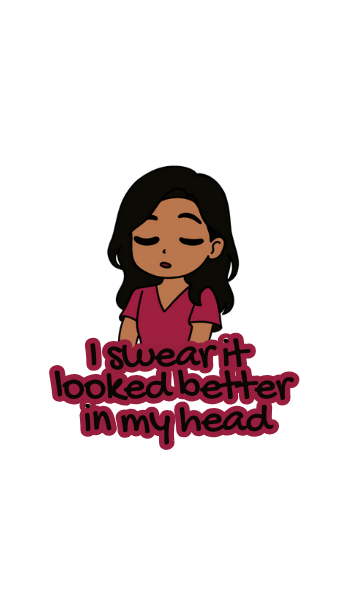 I swear it looked better in my head 2x2 in