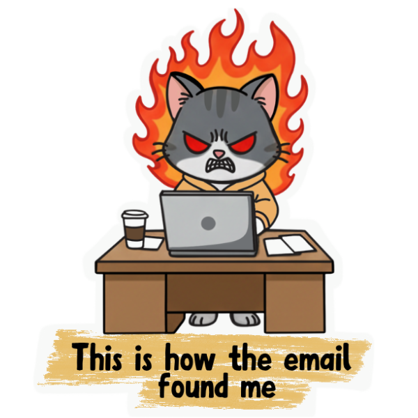 This is how the email  found me